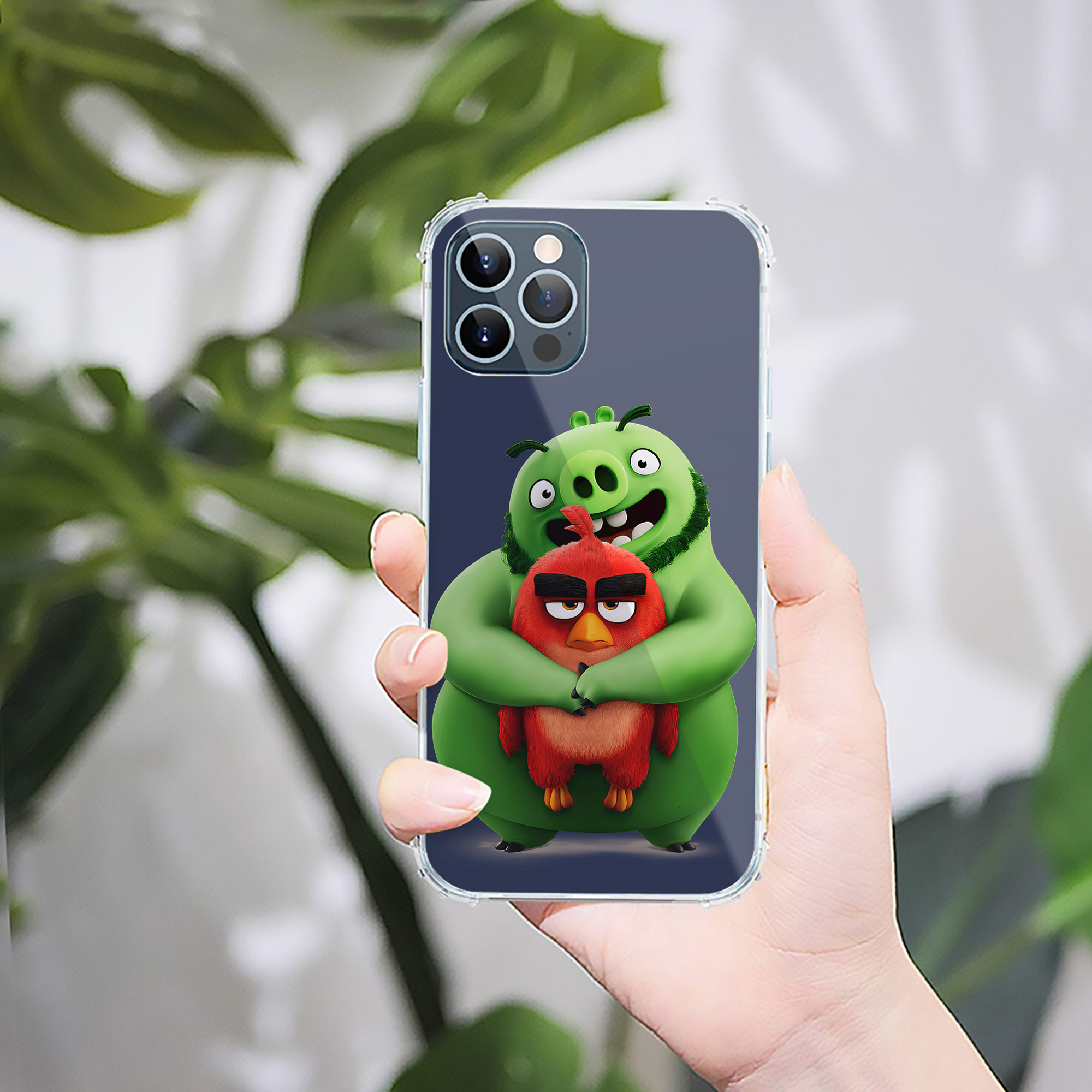 （画像用） Angry Birds アングリーバード 【iPhone 12シリーズ対応】透明スマホケース（クリアソフトケース）